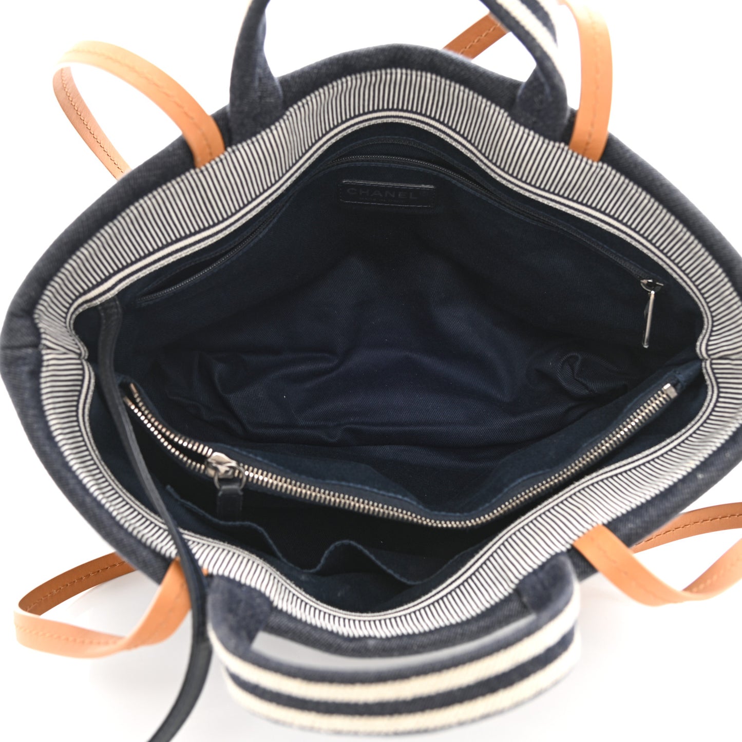 Denim Large Shopping Tote Blue