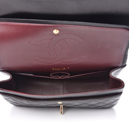 Chanel Lambskin Quilted Jumbo Double Flap Black 4 of 13
