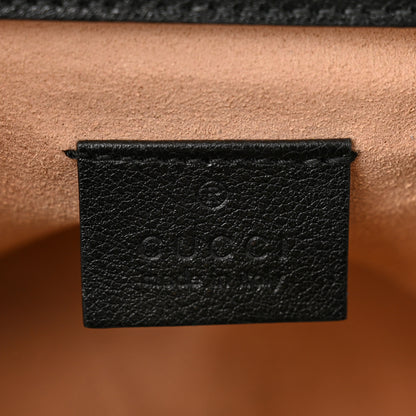 Gucci Wonka Grain Calfskin Mini Diana Tote Bag Black Yellow Fluo 6 of 13