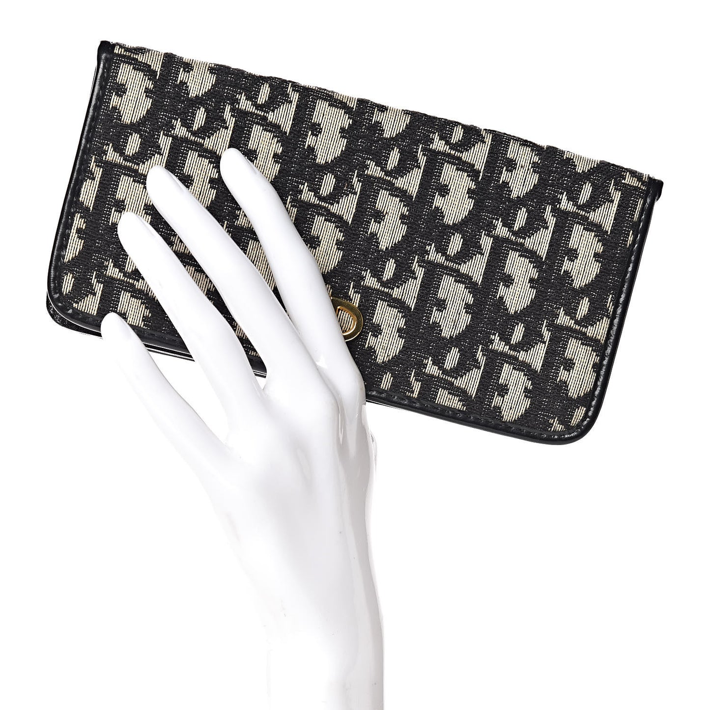 Monogram Flap Wallet Black