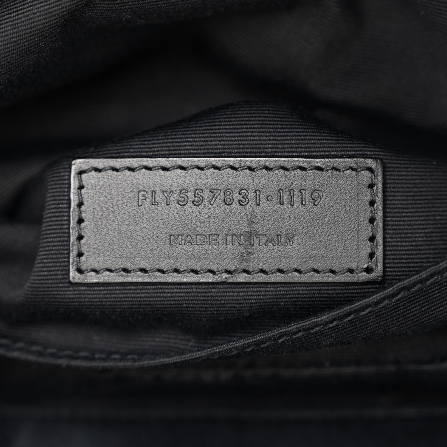 Saint Laurent Canvas Classic Belt Bag Black White 7 of 16