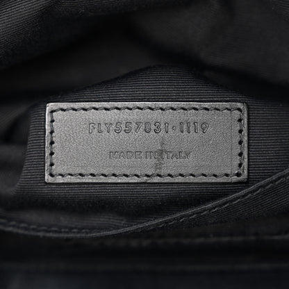 Saint Laurent Canvas Classic Belt Bag Black White 7 of 16