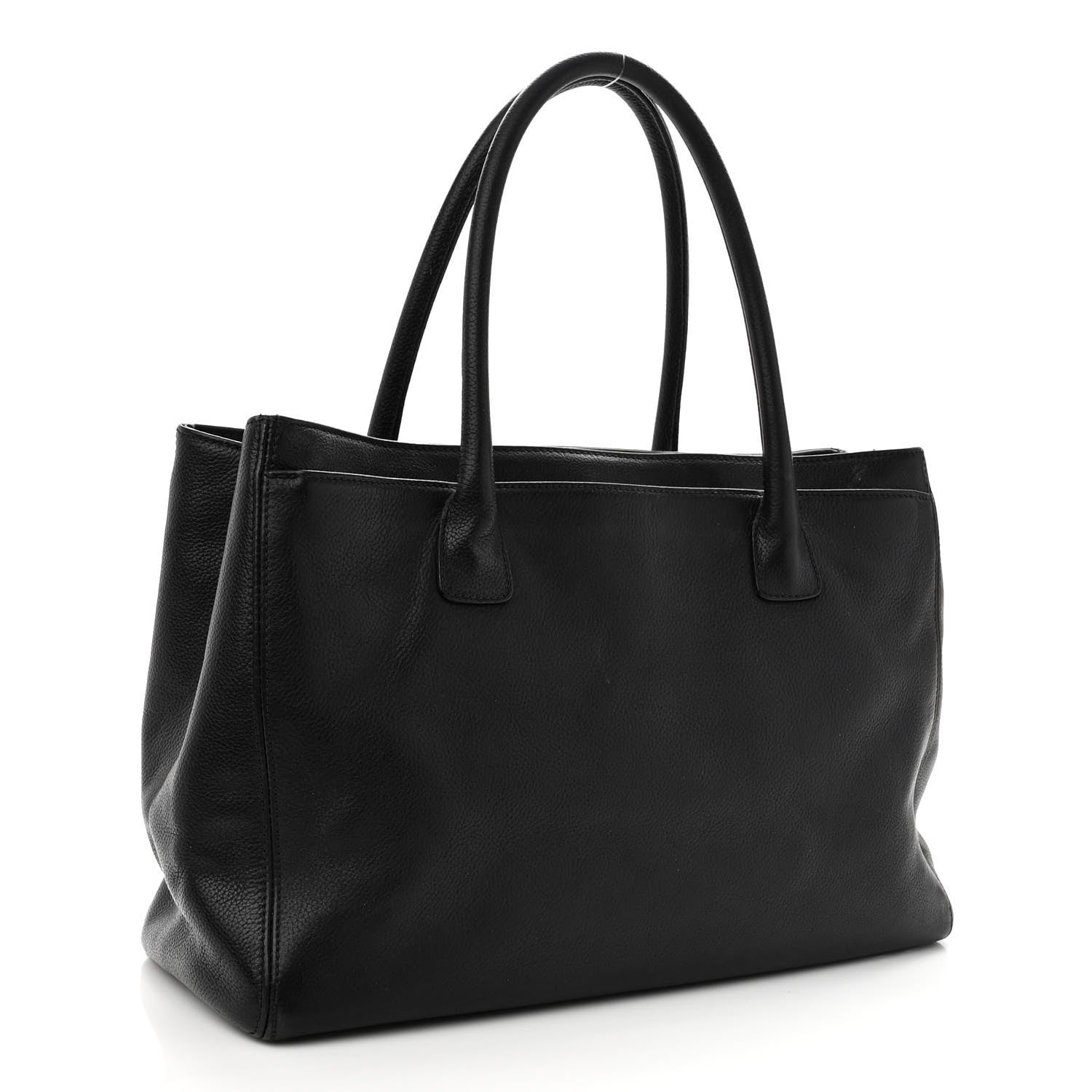 Chanel Calfskin Cerf Executive Shopper Tote Black 3 of 11