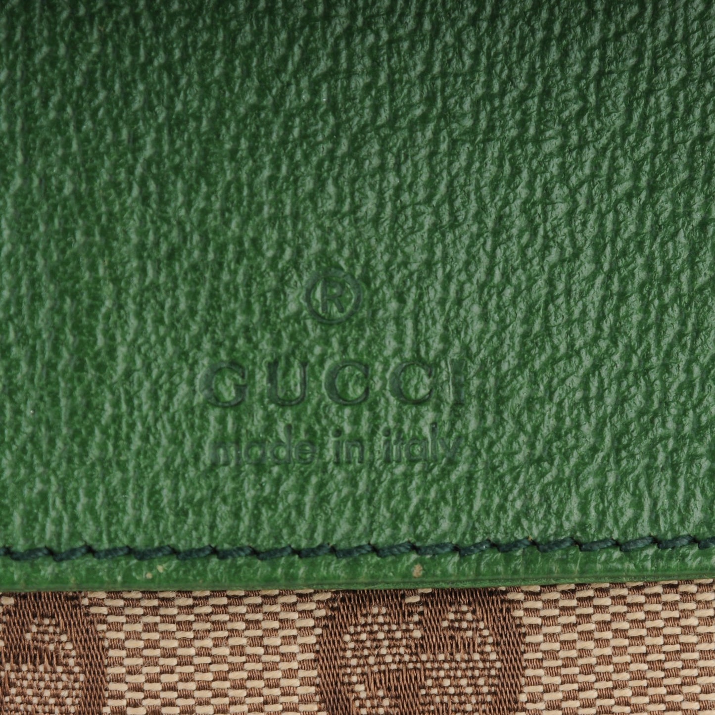 GG Monogram Web Double Pocket Belt Bag Green