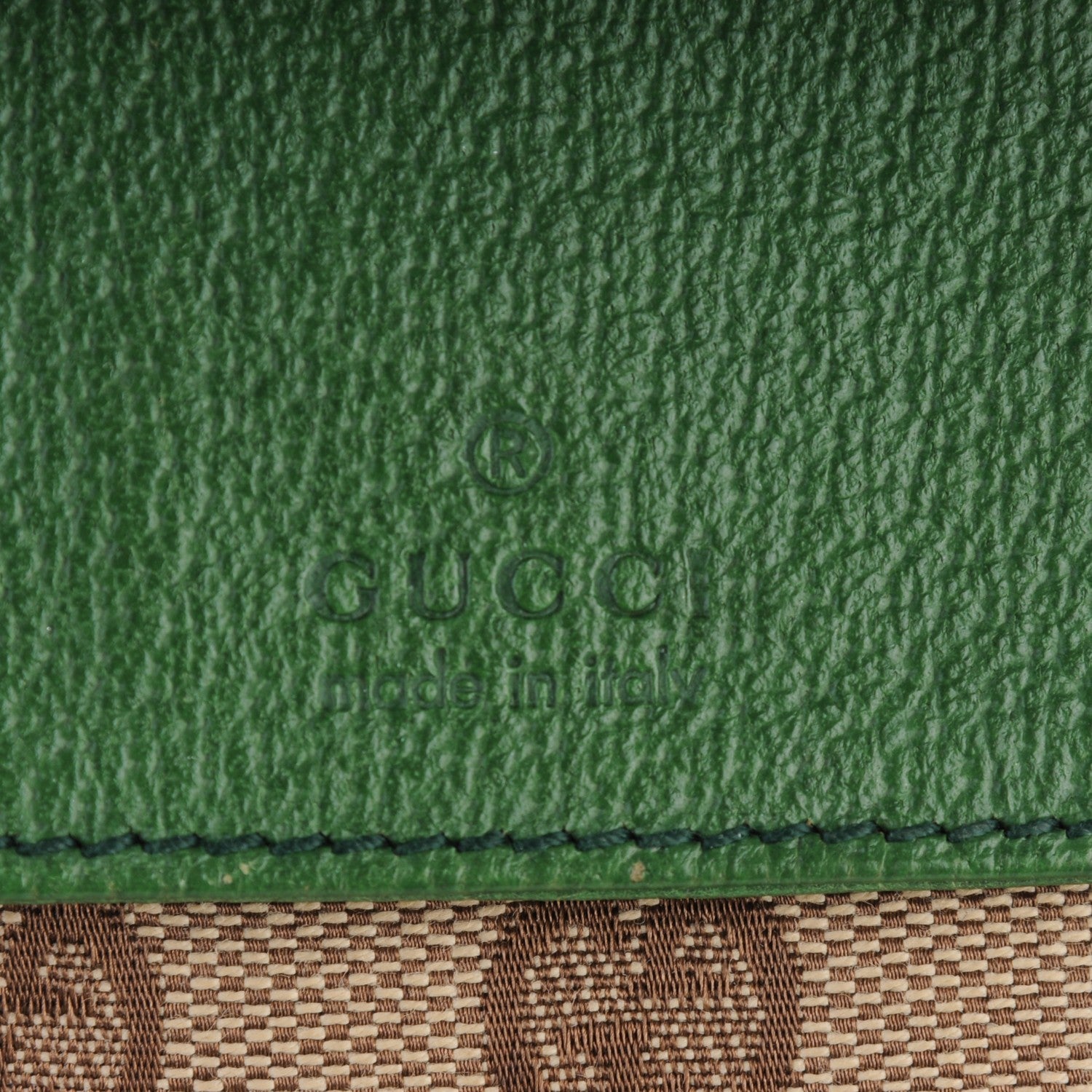 Gucci GG Monogram Web Double Pocket Belt Bag Green 6 of 9