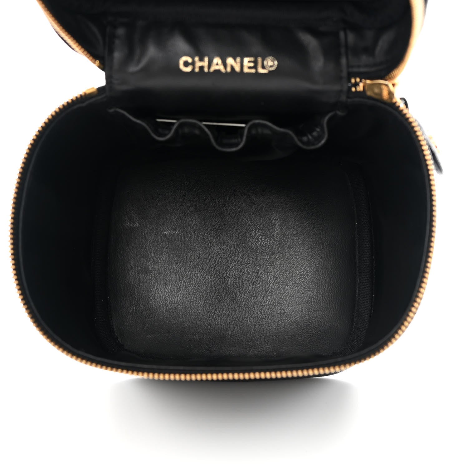 Chanel Caviar Vanity Cosmetic Case Black 5 of 10