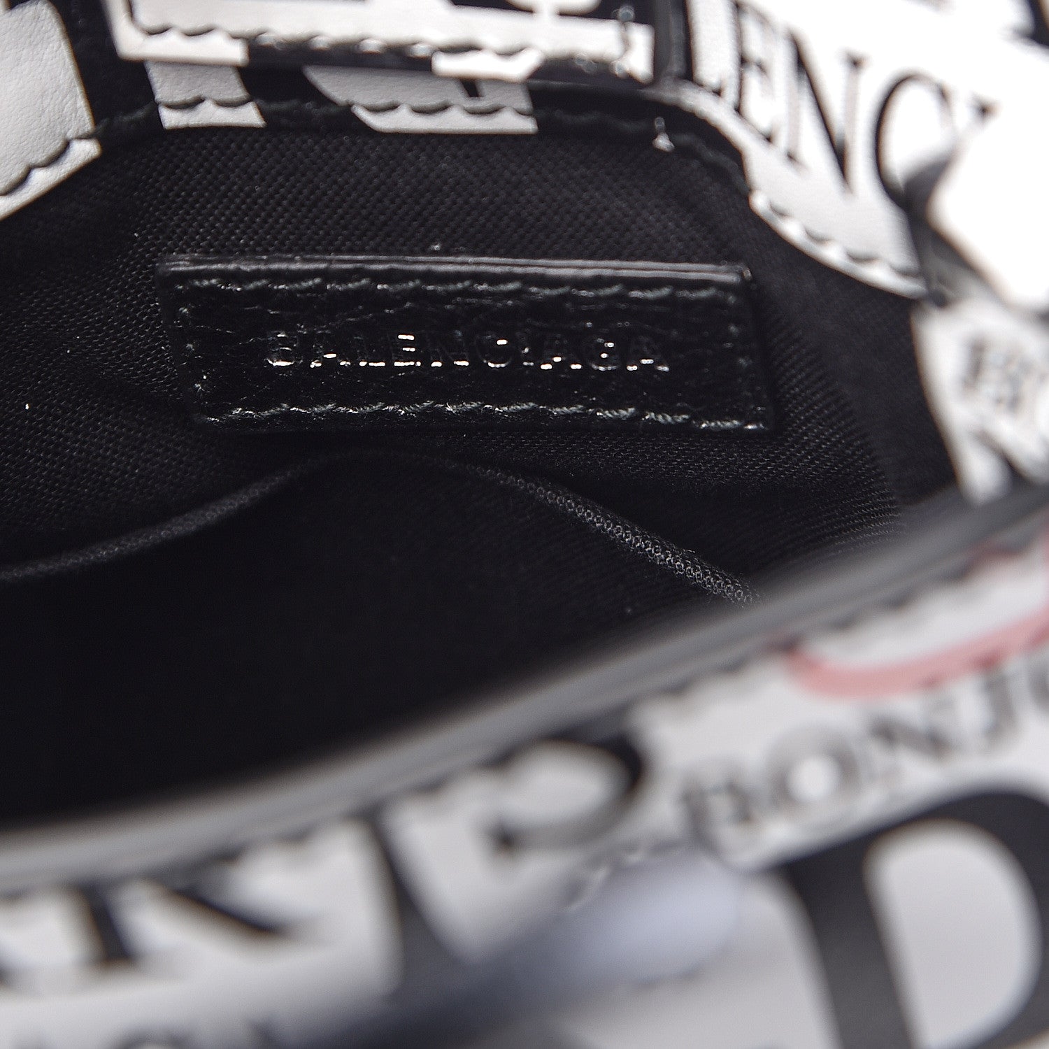 Balenciaga Calfskin Bonjour Paris Print Shopping Phone Holder Bag Paris Bonjour 6 of 9
