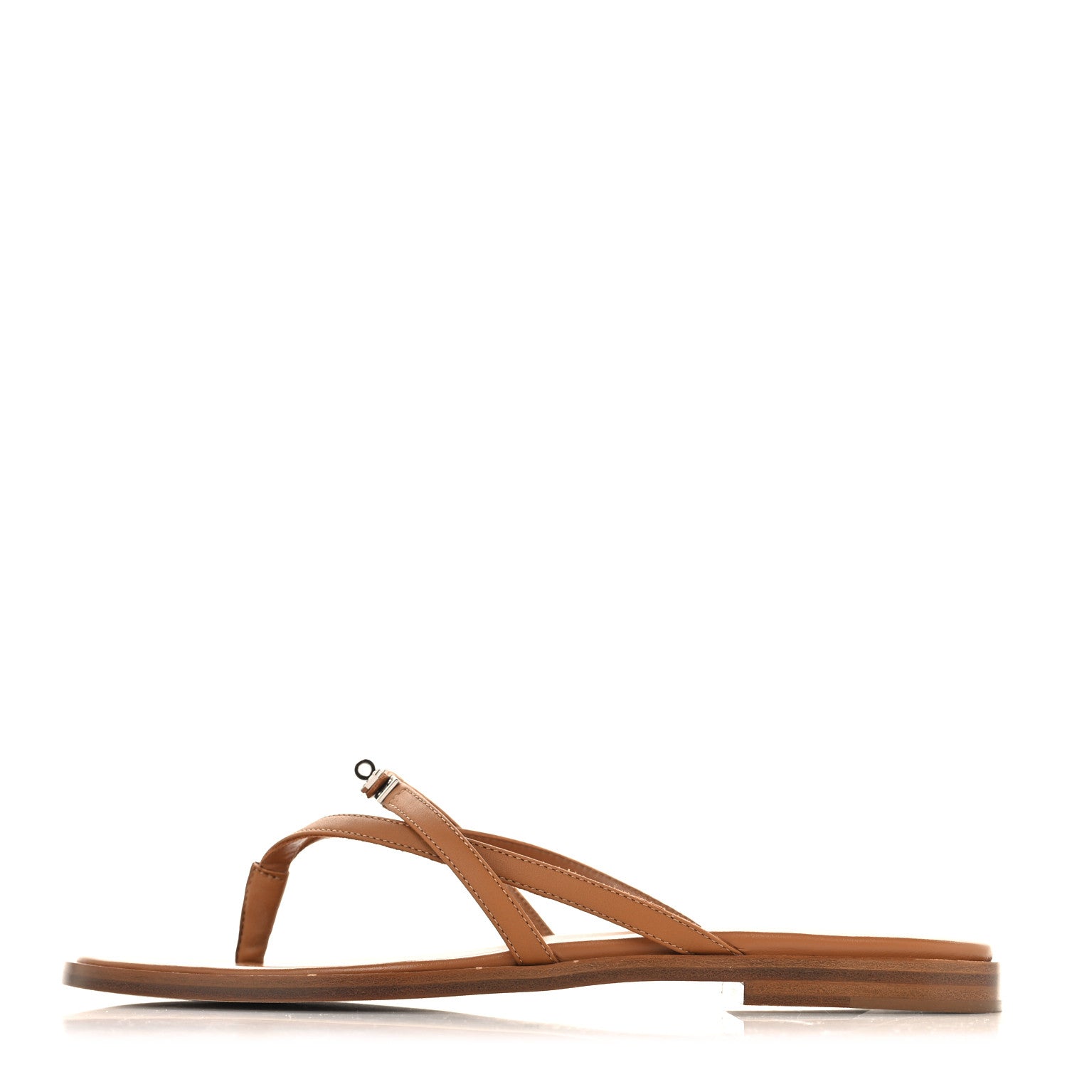 Hermes Calfskin Miss Sandals 38 Naturel 1 of 9