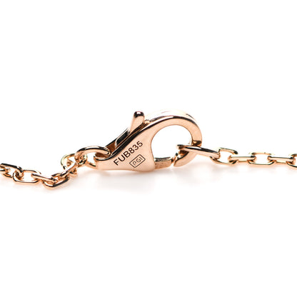Cartier 18K Pink Gold Diamond Interlocking LOVE Paved Necklace 4 of 5