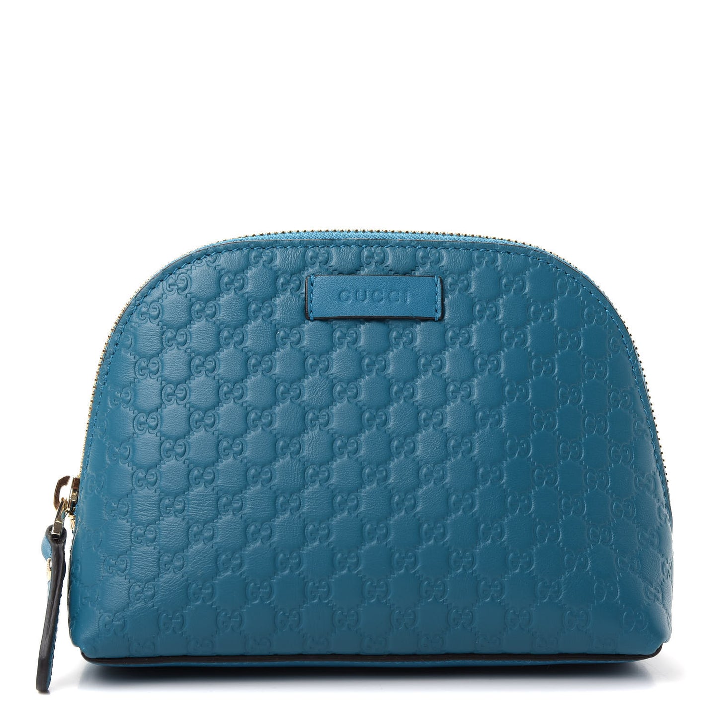 Microguccissima GG Cosmetic Case Deep Cobalt