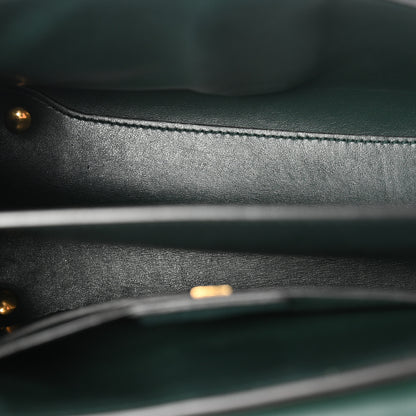 Salvatore Ferragamo Calfskin Small Margot Top Handle Satchel Verde Olivo 5 of 9
