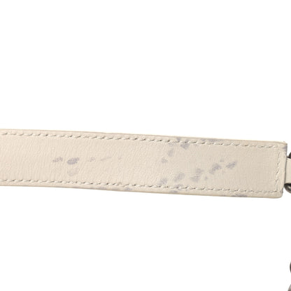 Saint Laurent Calfskin Crochet Baby Monogram Chain Satchel White 9 of 11