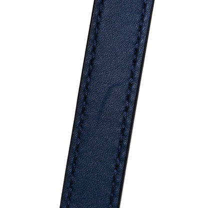 Burberry Grainy Calfskin Mega Check Tassel Heston Tote Navy 14 of 14
