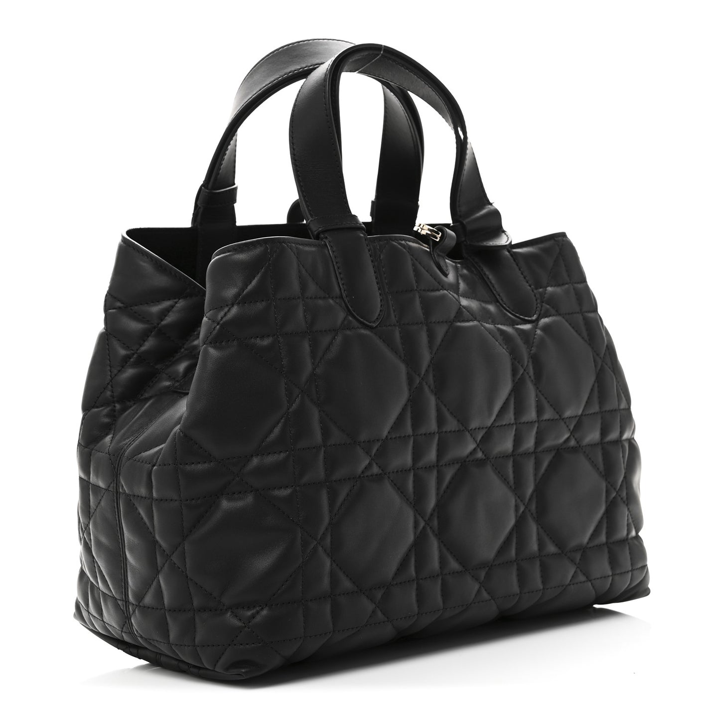 Calfskin Macrocannage Medium Toujours Black