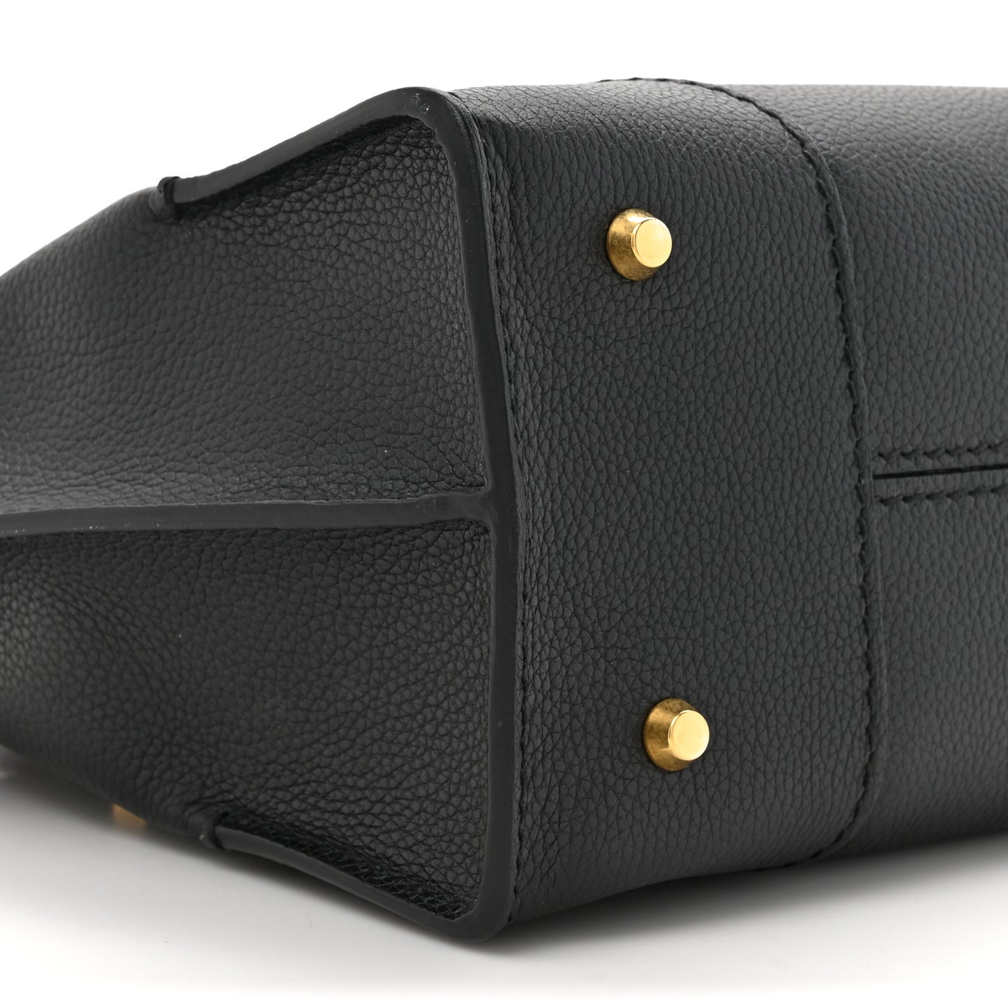Grained Calfskin Small Legend Satchel Black
