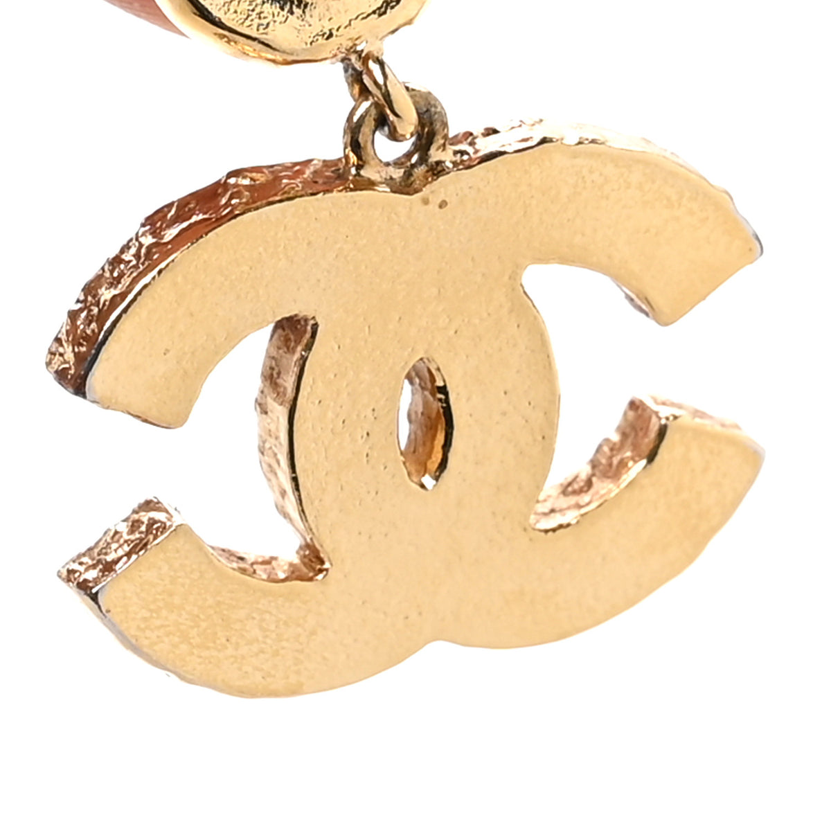 Chanel Pearl Enamel CC Drop Earrings Pink 4 of 5