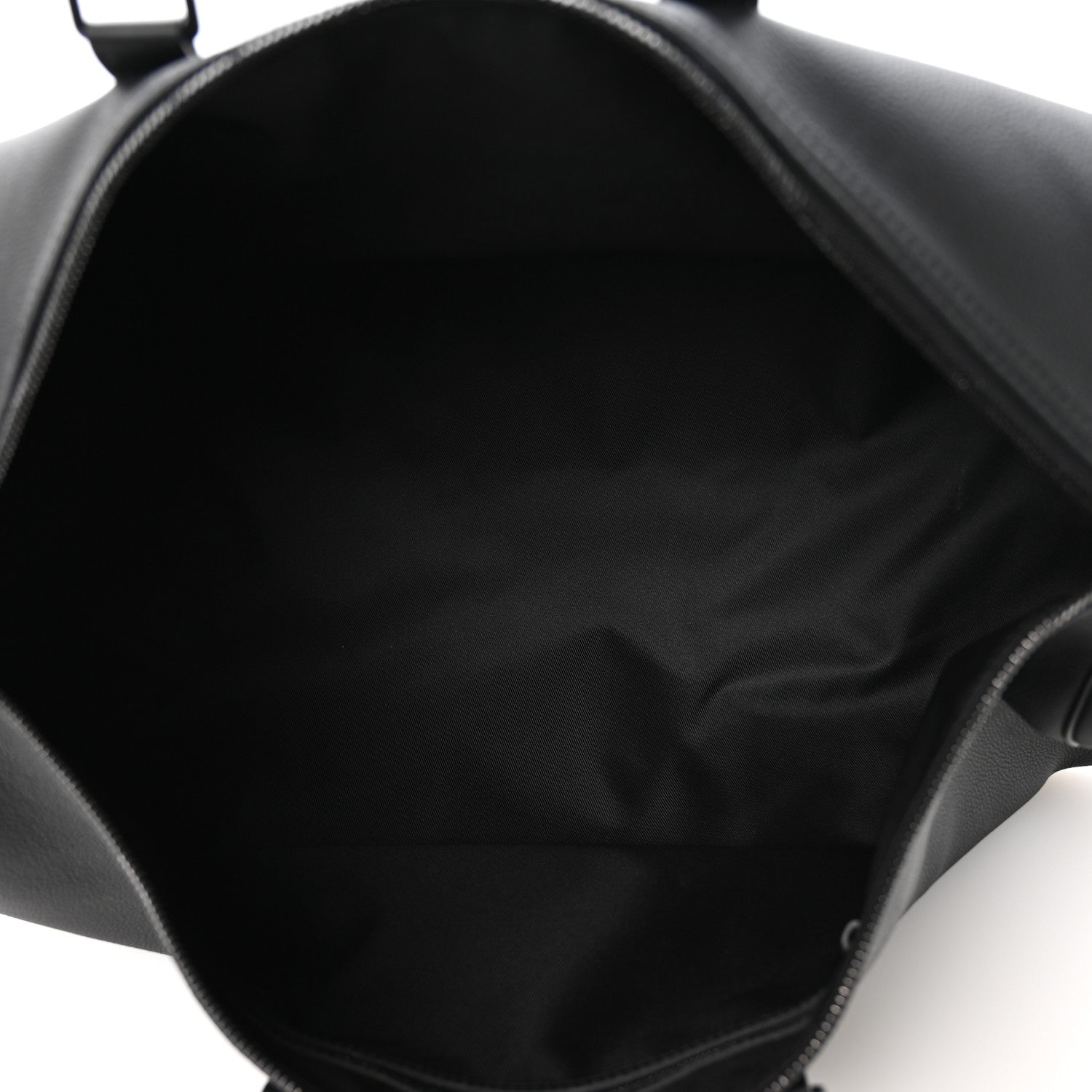 Louis Vuitton Grained Calfskin Aerogram Keepall Bandouliere 50 Black 4 of 8