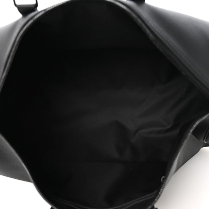 Louis Vuitton Grained Calfskin Aerogram Keepall Bandouliere 50 Black 4 of 8