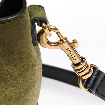 Celine Python Suede Nano Tri-Color Luggage Green 10 of 10