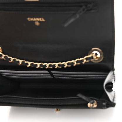 Chanel Lambskin Quilted Trendy CC Wallet On Chain WOC Black 5 of 12