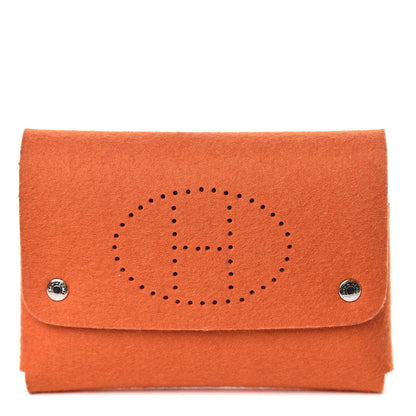 Hermes Felt Mises et Relances Playing Cards Holder Orange 1 of 10