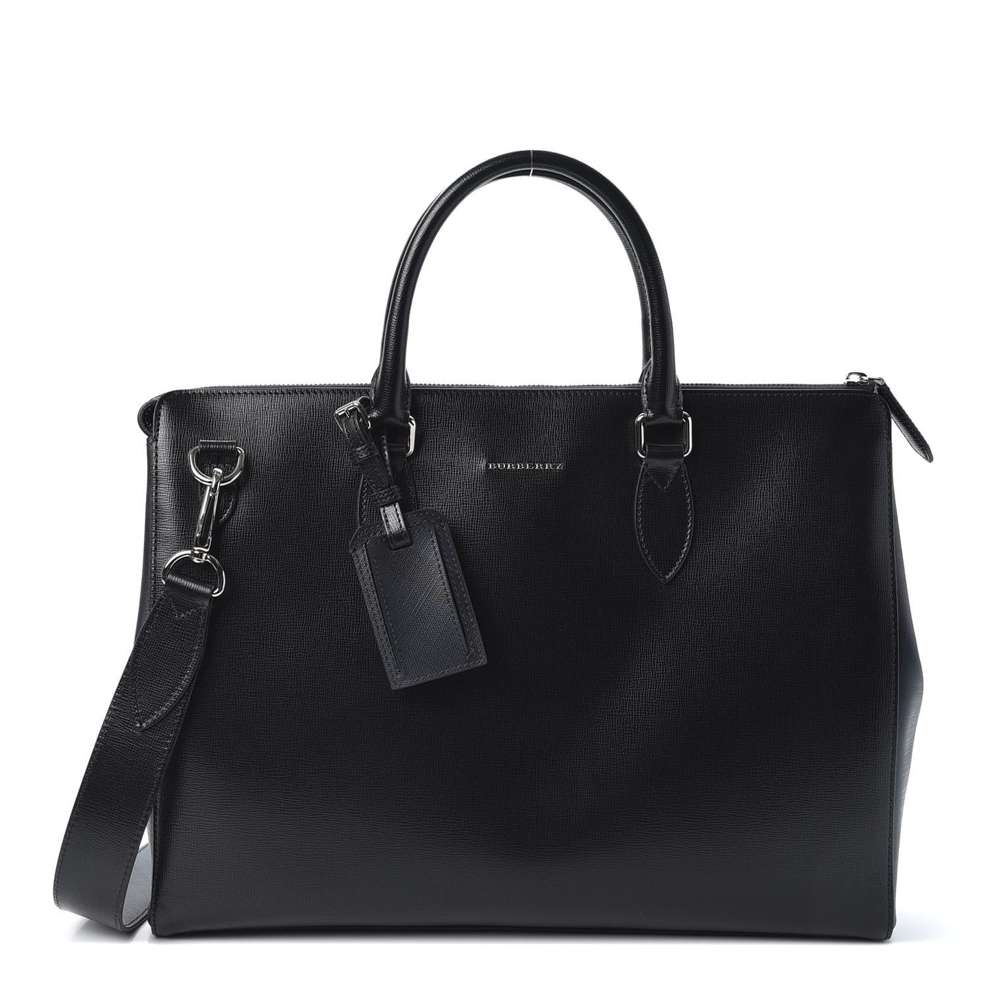 Calfskin Bermondsey Business Briefcase Black