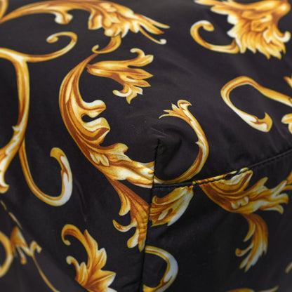 Versace Nylon Baroque Print Tote Black 9 of 10