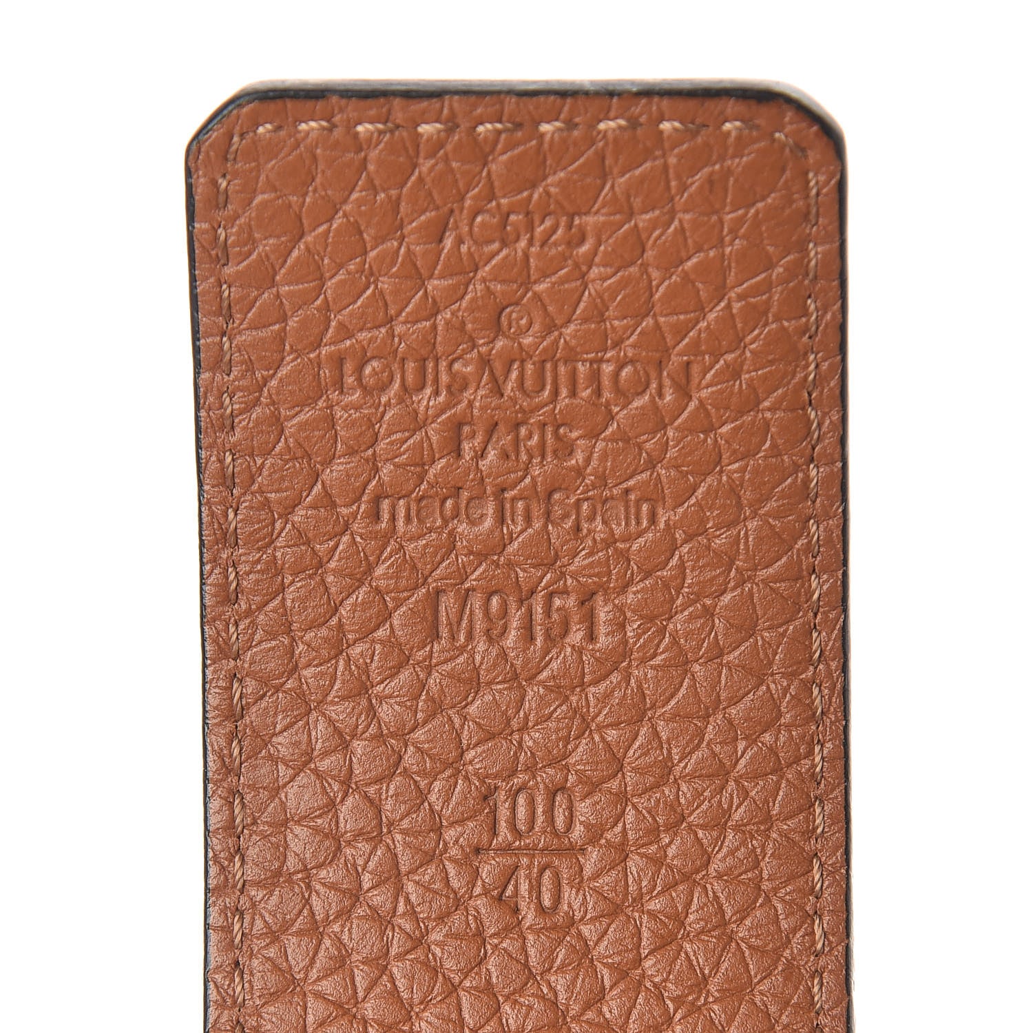 Louis Vuitton Taurillon Calfskin 40mm LV Initiales Reversible Belt 100 40 Black 6 of 7
