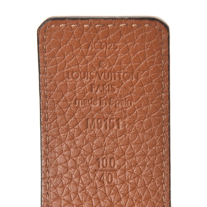 Louis Vuitton Taurillon Calfskin 40mm LV Initiales Reversible Belt 100 40 Black 6 of 7