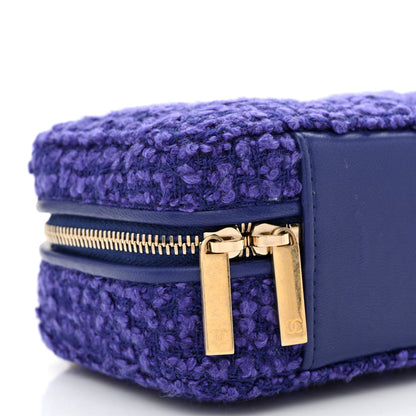 Chanel Tweed Top Handle Vanity Case Purple 9 of 11