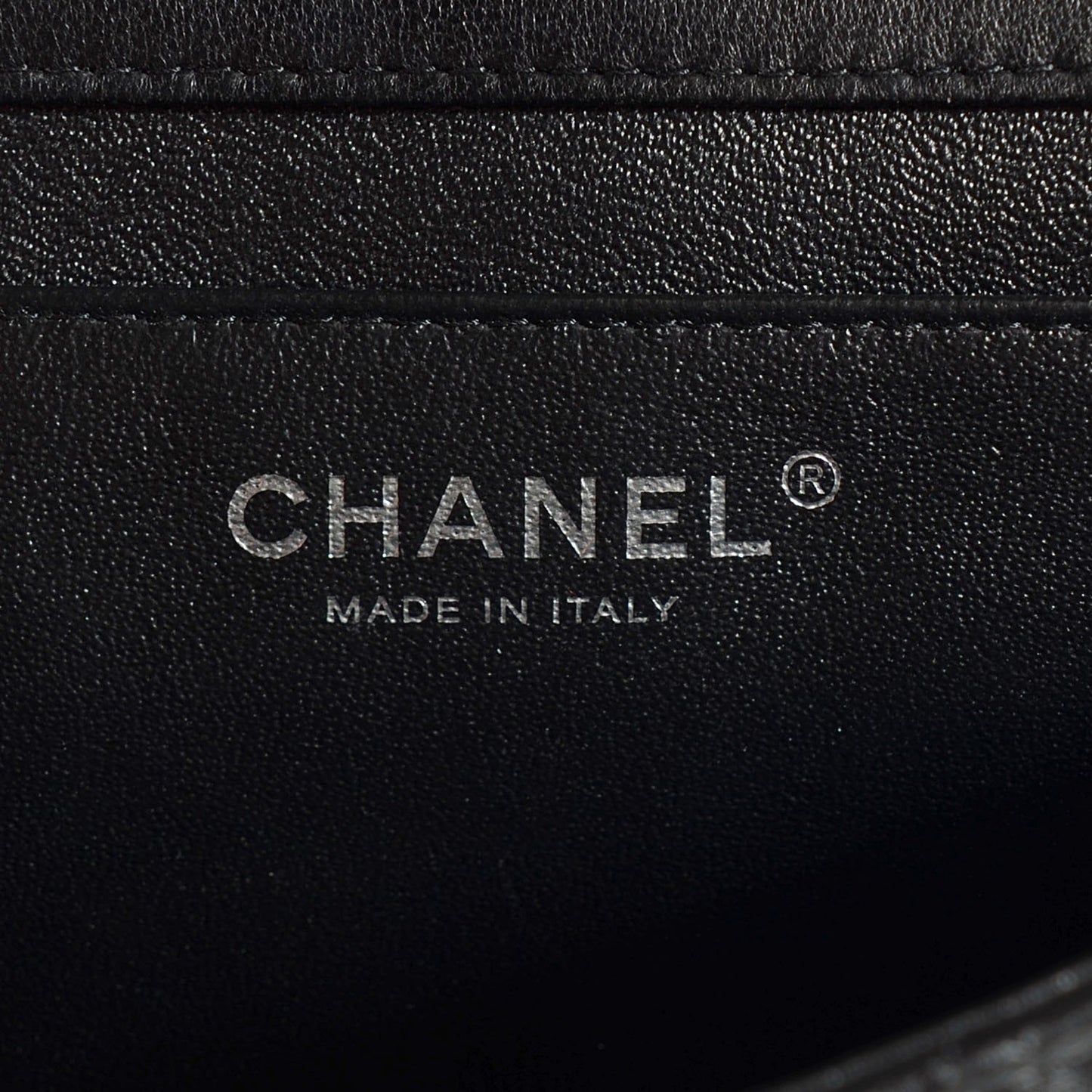 Lambskin Quilted Clutch With Chain Flap Black
