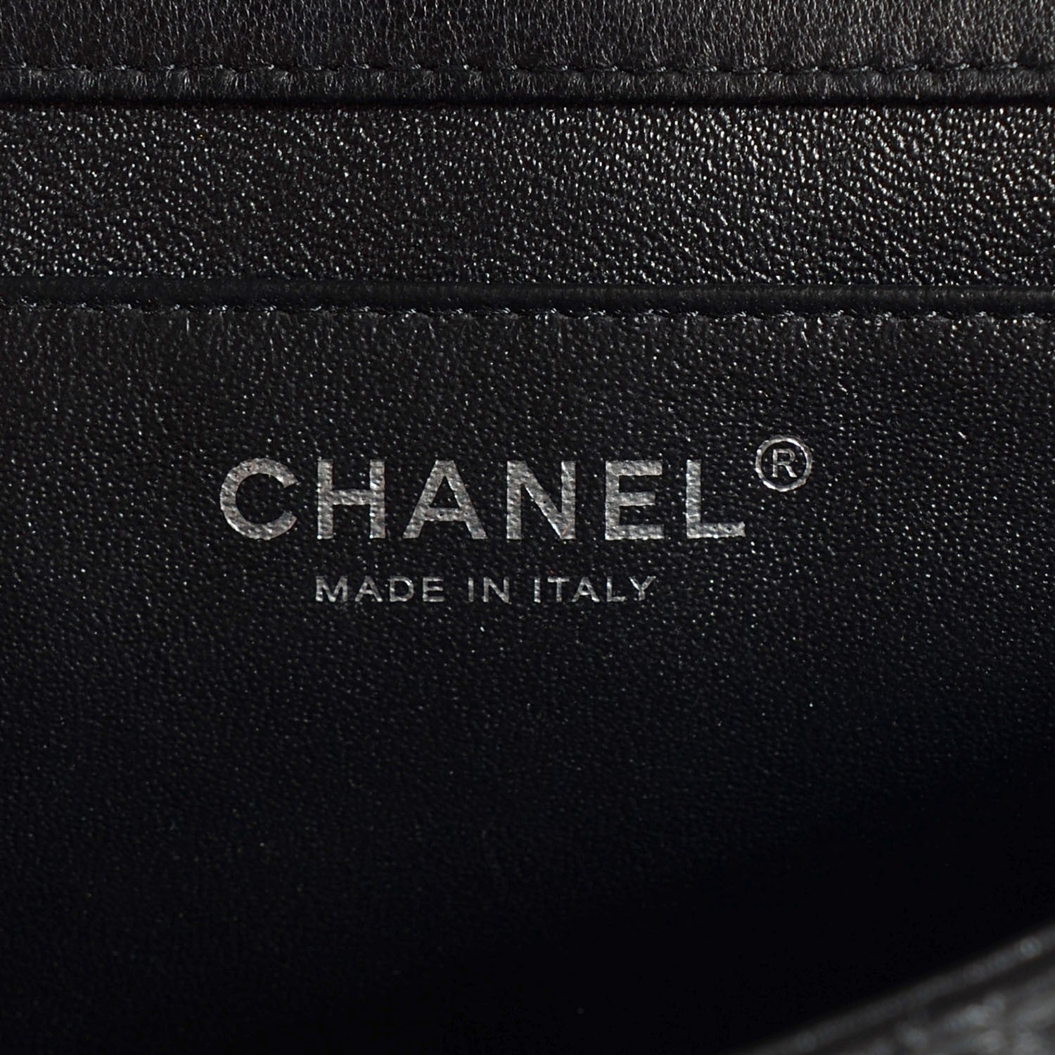 Chanel Lambskin Quilted Clutch With Chain Flap Black 7 of 8