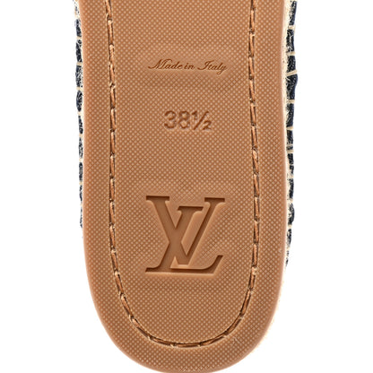 Louis Vuitton LOUIS VUITTON Denim Starboard Espadrille Flats 38.5 Blue 6 of 9