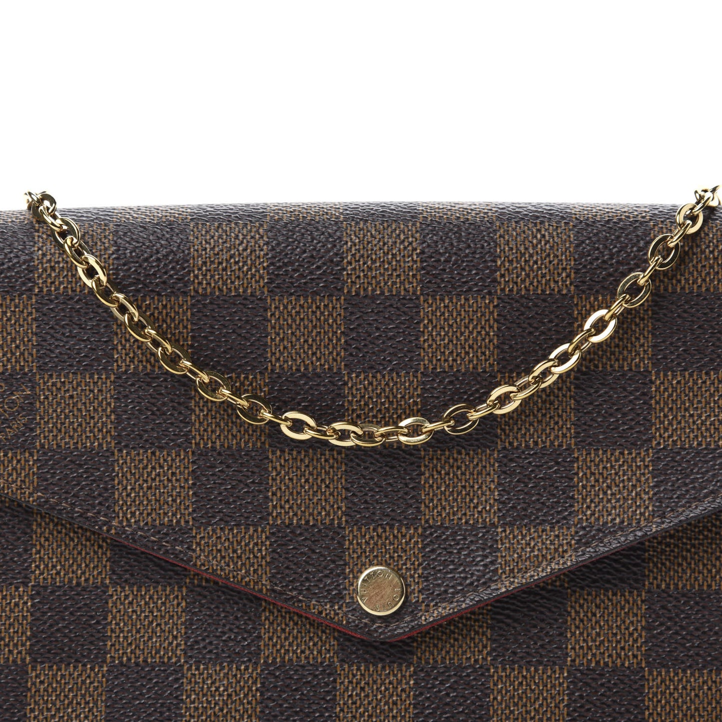 Damier Ebene Pochette Felicie Chain Wallet