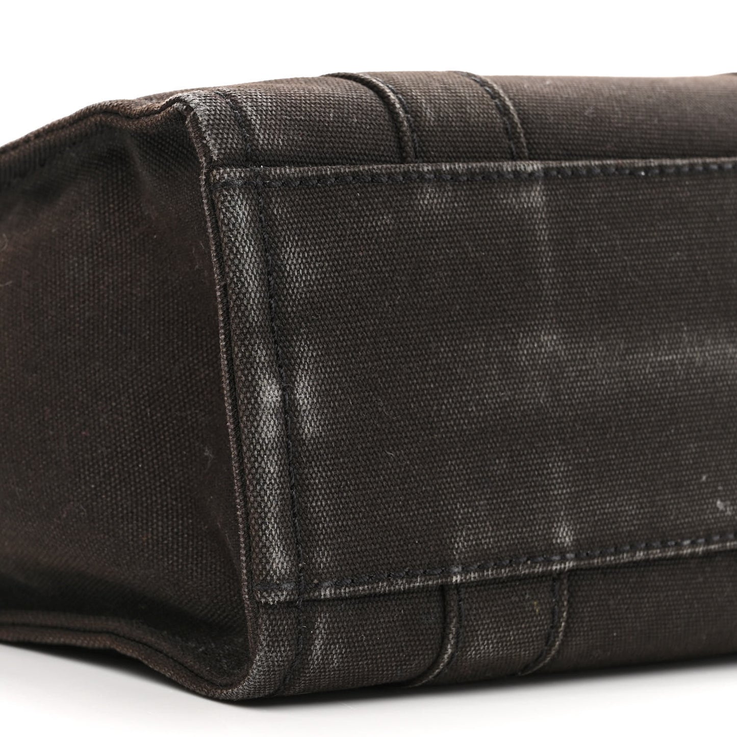 Cotton Canvas Mini The Traveler Tote Bag Black