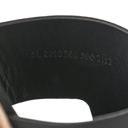 Hermes Calfskin Cork Eze 30 Sandals 39 Black 8 of 9