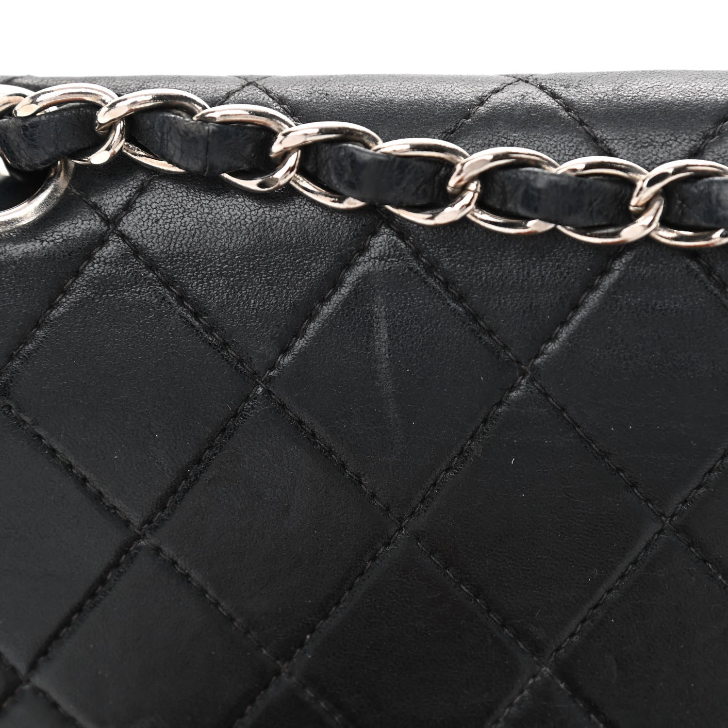 Chanel Lambskin Quilted Small Double Flap Black 13 of 16