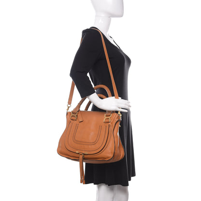 Chloe Calfskin Medium Marcie Satchel Tan 2 of 10