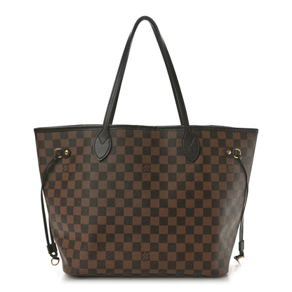 Louis Vuitton Damier Ebene Neo Neverfull MM Rose Ballerine 1 of 12