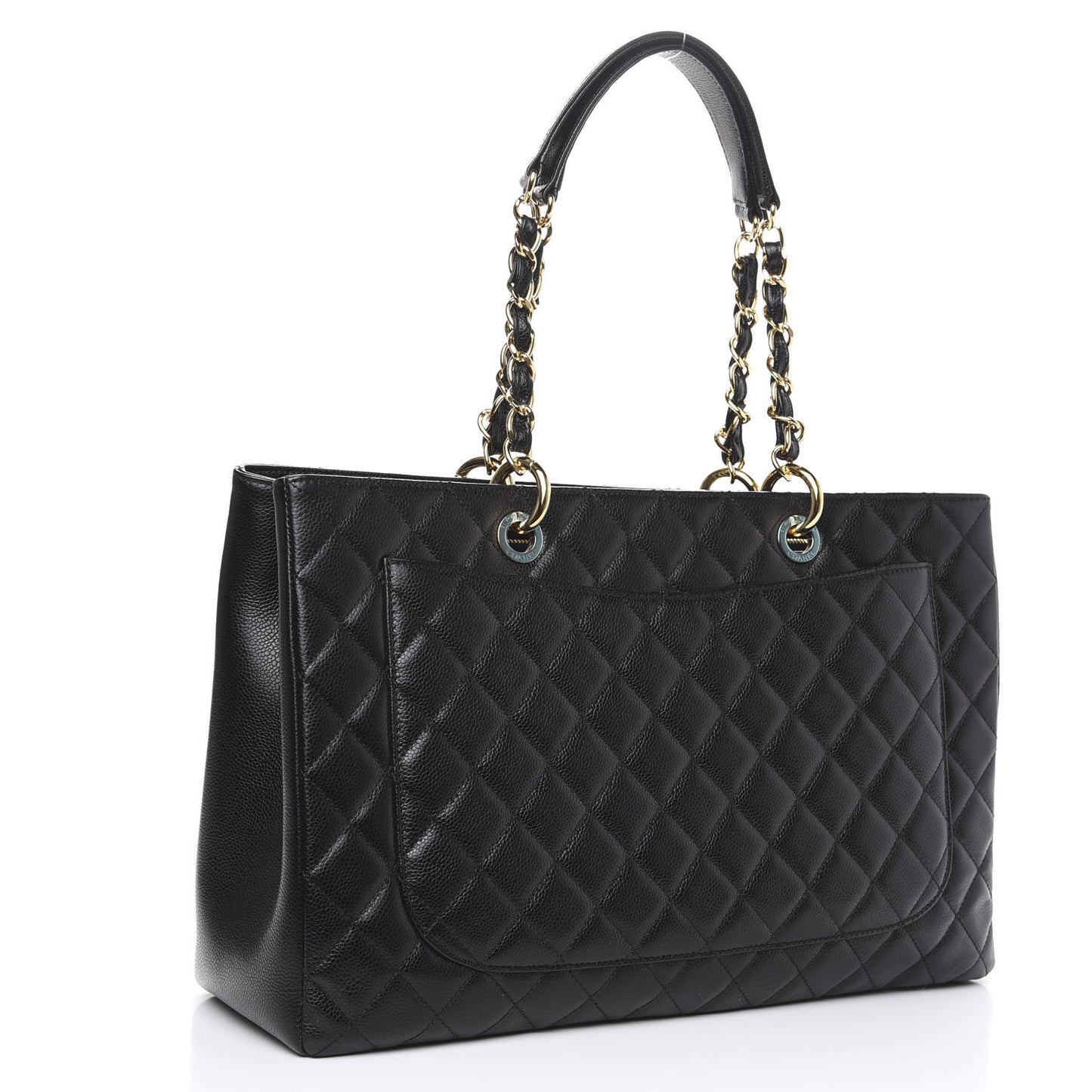 Caviar Quilted XL Grand Shopping Tote GST Black