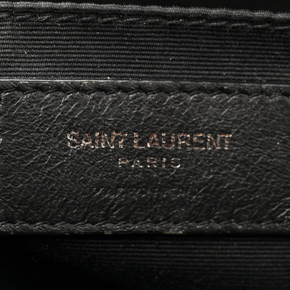Saint Laurent Calfskin Matelasse Monogram Lou Camera Bag Black 6 of 17