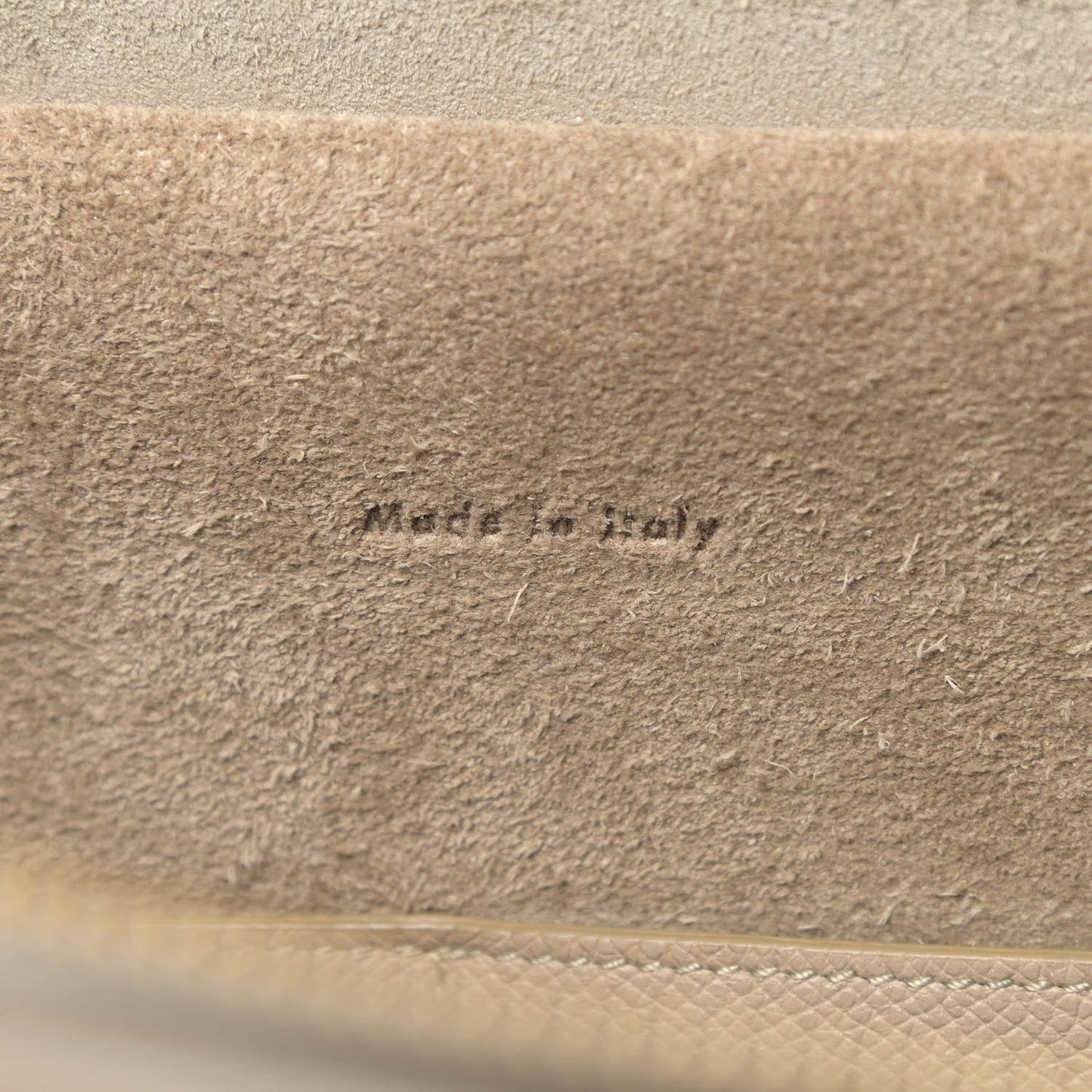 Grained Calfskin Mini Belt Bag Light Taupe
