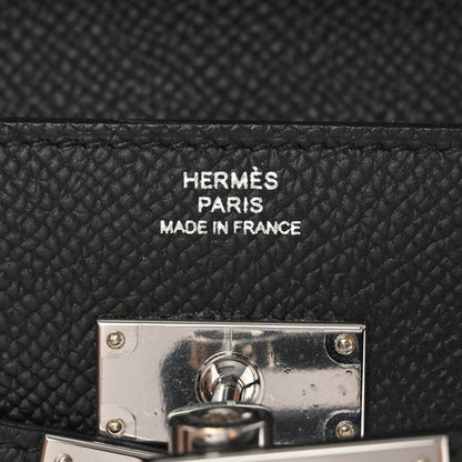 Hermes Epsom Kelly Wallet To Go Black 6 of 10