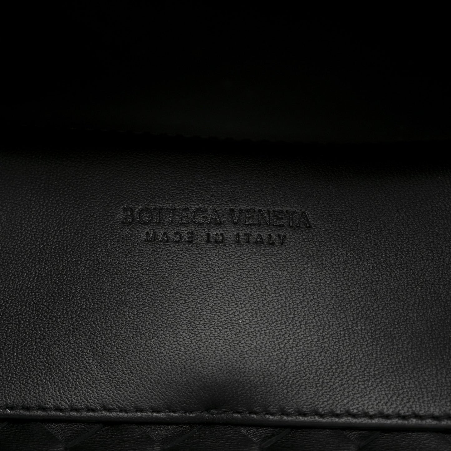 Nappa Intrecciato Small Andiamo Shoulder Bag Black