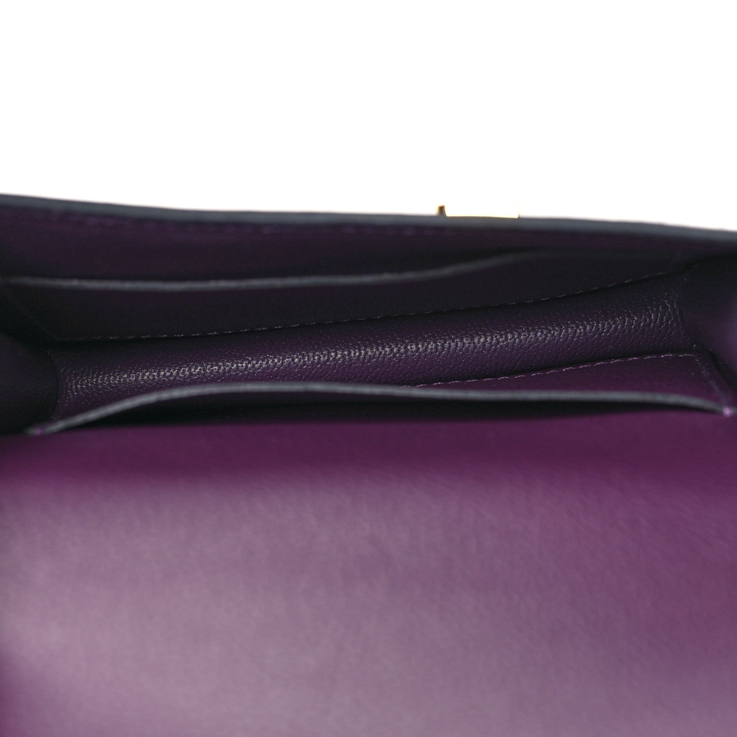 Hermes Evercolor Bi-Color Constance Slim Wallet Cassis Bleu Royale 6 of 10