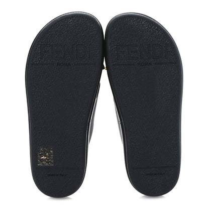 Fendi Vitello Womens Fendigraphy Slide Sandals 36 Black 7 of 14