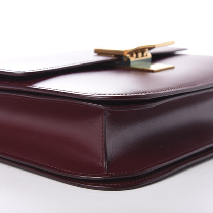 Celine Box Calfskin Medium Classic Box Flap Bag Burgundy 9 of 12