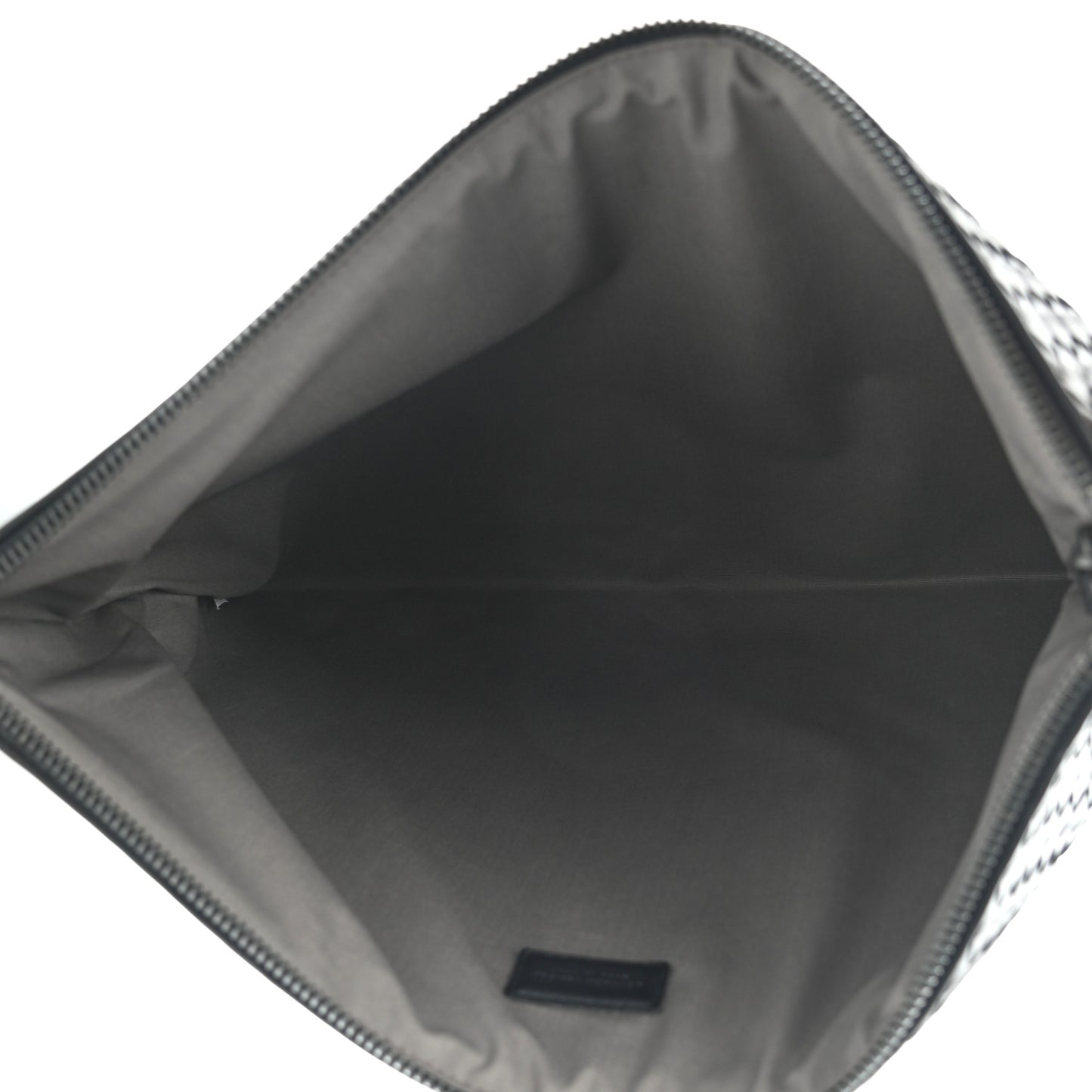 Nappa Intrecciato Large Zip Pouch Black