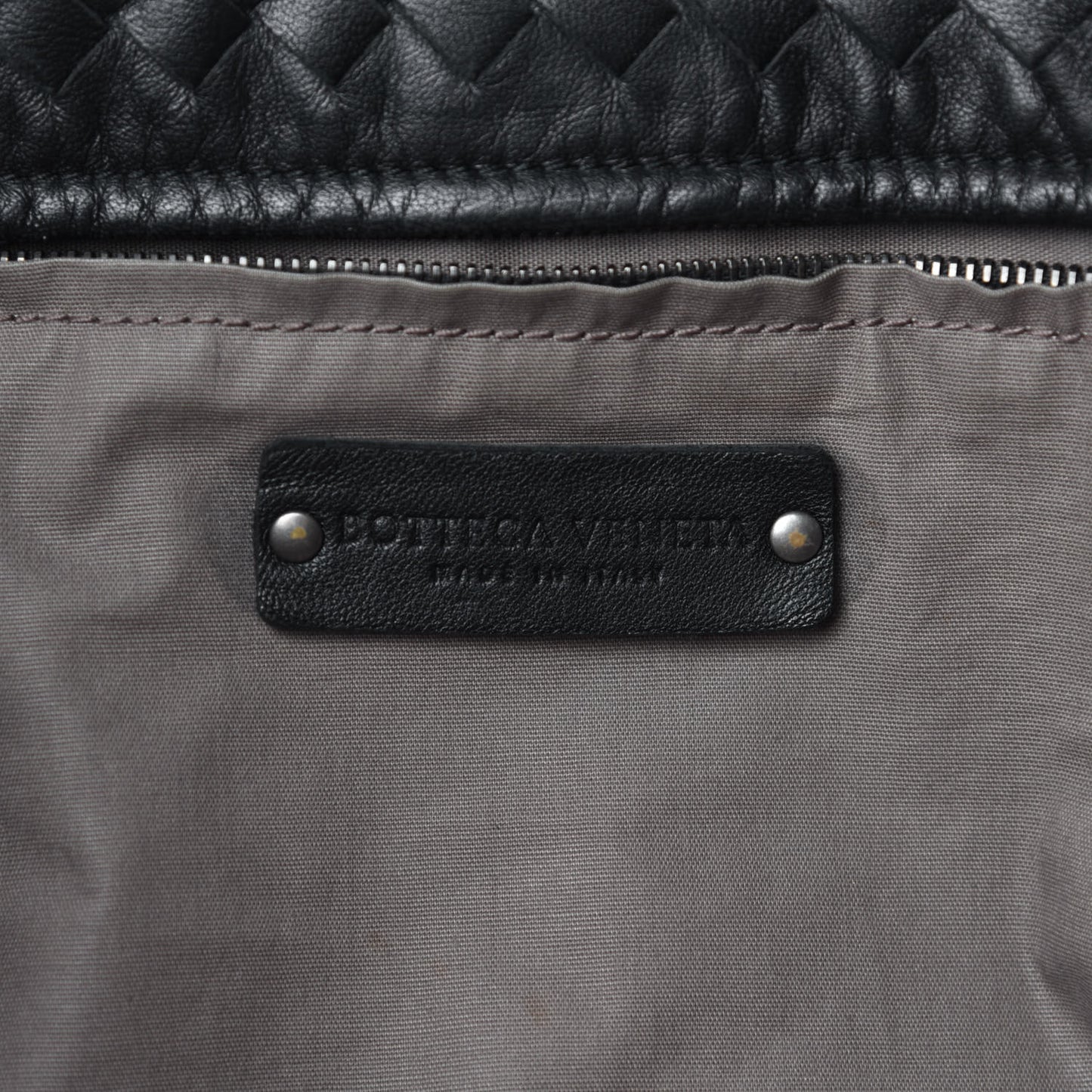 Nappa Intrecciato Large Capri Tote Black