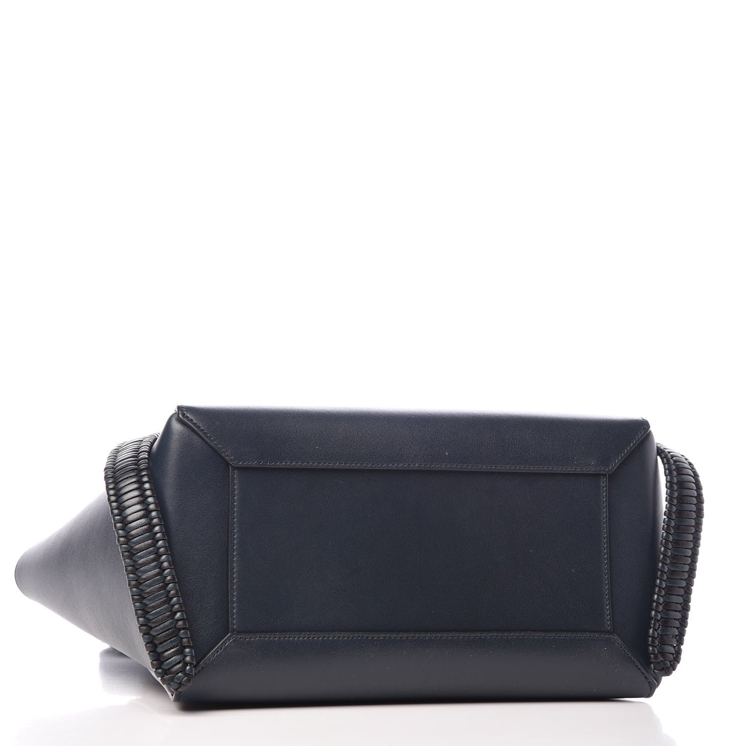 Celine Smooth Calfskin Micro Bi-Color Braided Belt Bag Dark Sea 4 of 10